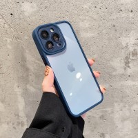 Чехол пластиковый для iPhone 14 Pro (синий)